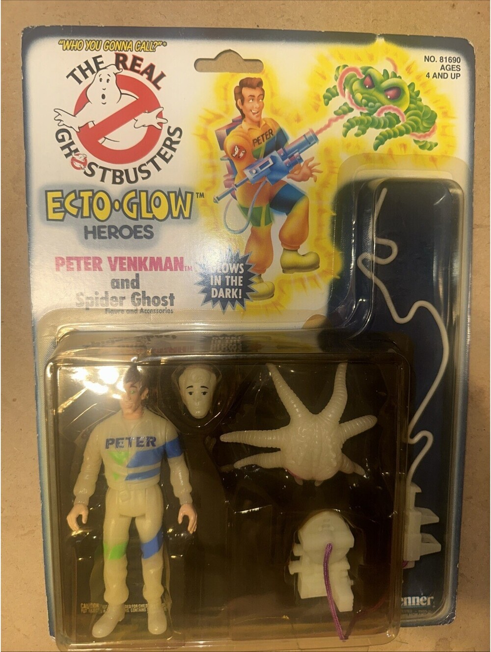 Vintage Kenner The Real Ghostbusters Ecto Glow Peter Venkman